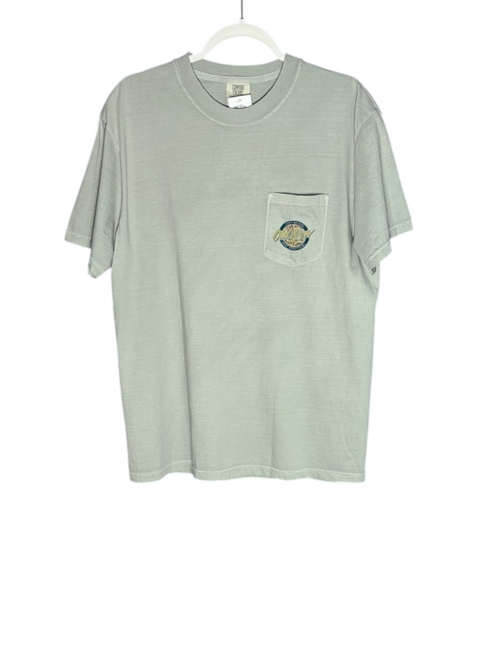 NWT Old Row Outdoors 80s Camo Circle Tee Admit Nothing Deny Everything Green